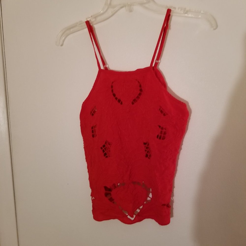 Charlotte Russe Cut Out Camisole Top Size S